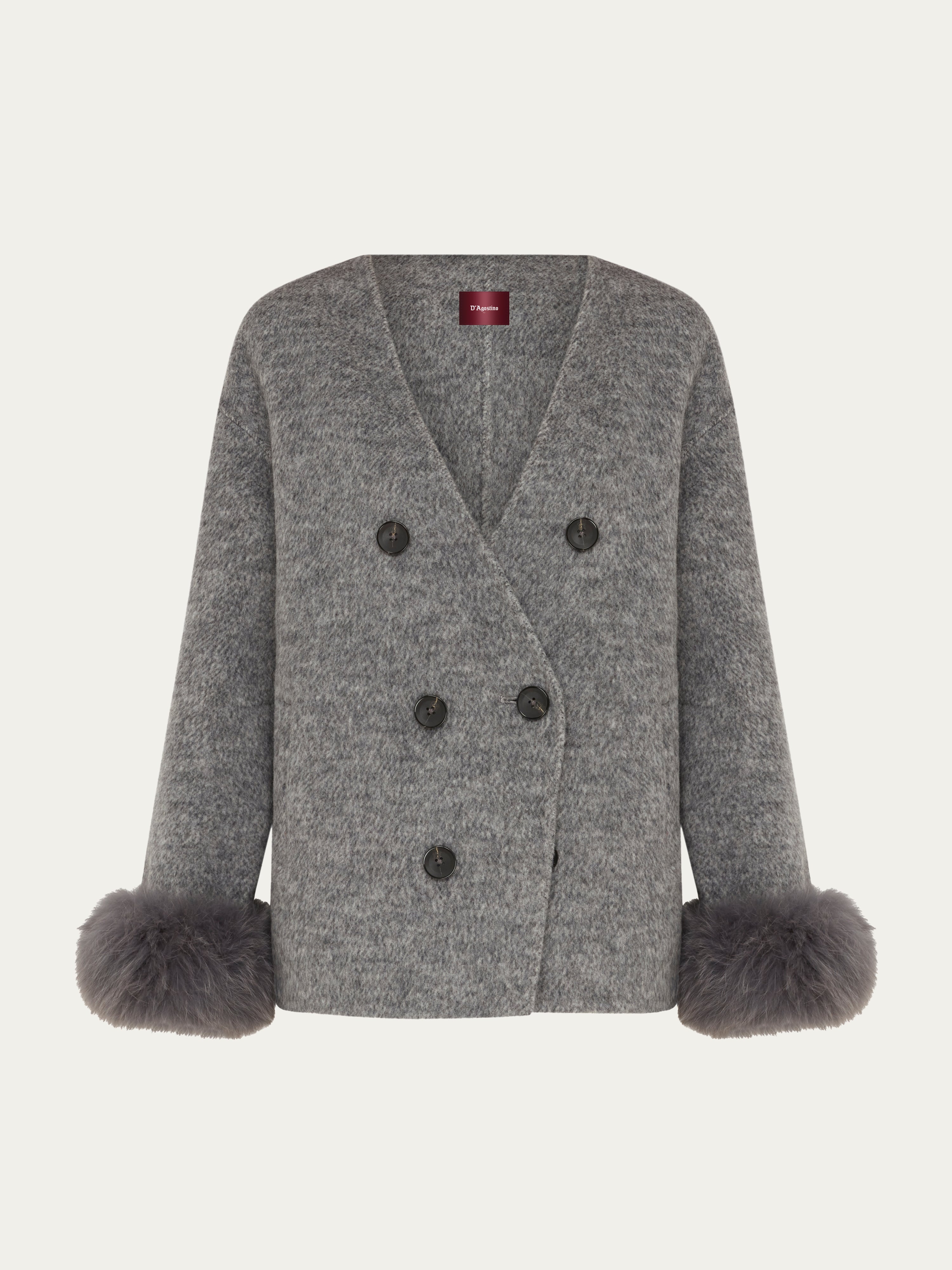 Nicoletta Fox Jacket - Charcoal Marl